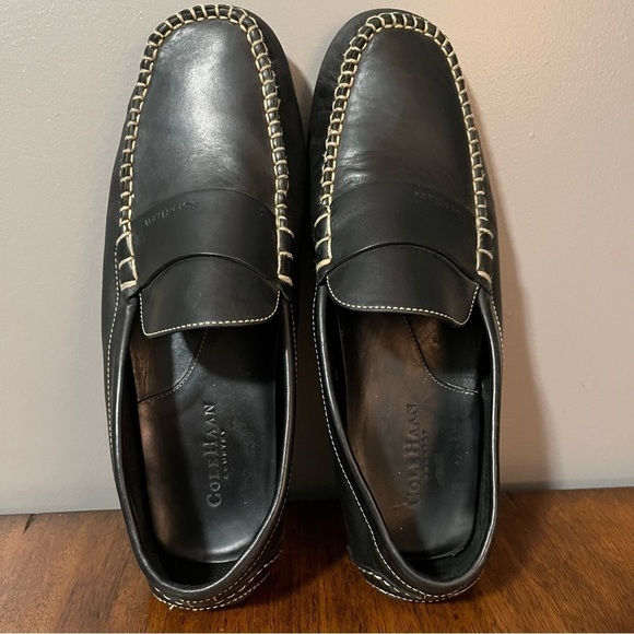 Cole Haan Men\'s Sz 11 D Black Leather Penny Driver Driving
Style Loafer main image 9